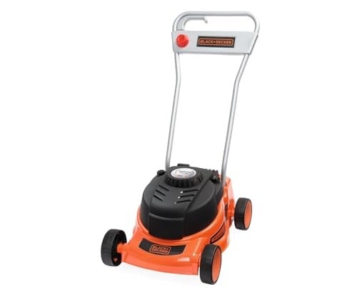 Smoby, 360159, Black & Decker Oyuncak Çim Biçme Makinesi, Gerçekçi Tasarım, Lisanslı, Black & Decker Toy Lawnmower