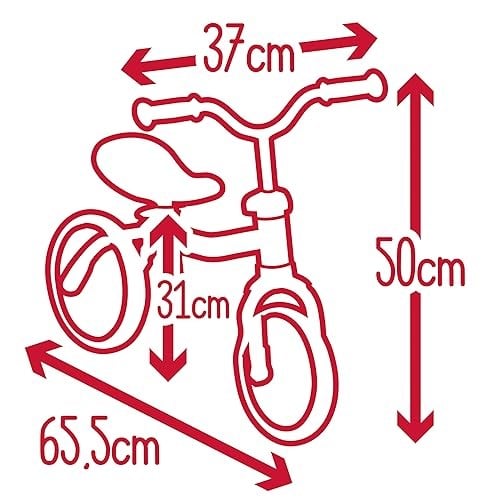 Smoby, 770400, Rookie Balance 2 Tekerlekli Denge Bisikleti, Sessiz Tekerlek, İlk Sürüş Eğlencesi, Rookie Balance Bike