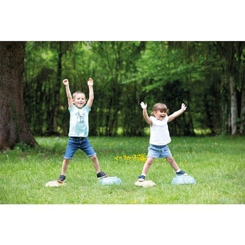 Smoby, 840400, Macera Denge Parkuru, Kaybaz Tabaka, Sağlam Malzeme, 4 Basamak Taşı ve Denge Kirişi, Adventure Balancing Course