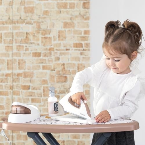 Smoby - Tefal - Ütü Masası + Buhar Jeneratörü - Şişe, Askı ve Mandallar Dahil - 3 yaşından itibaren - Fransada üretilmiştir