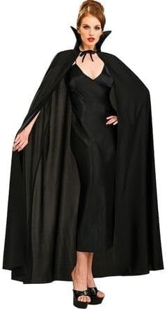 SMR-311-PELERİN Siyah Renk Yakalı Halloween Pelerini 120 cm