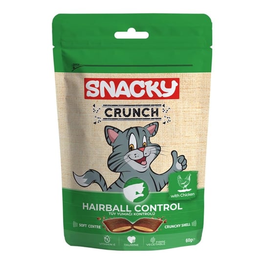 Snacky Kedi Crunch Ödül Hairball Cont.Tavuk 10lu Kedi Maması