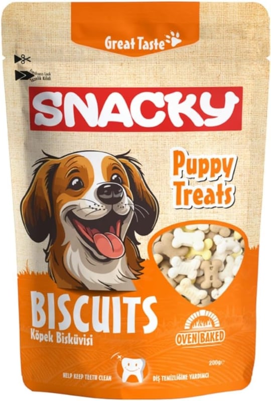 Snacky Pupy Treats Köpek Bisküvisi 200 Gr