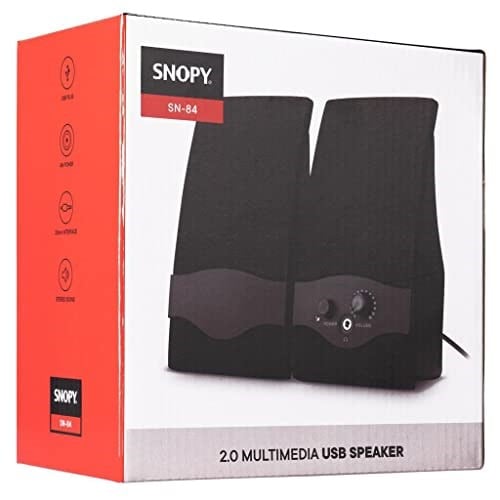 Snopy SN-84 2.0 USB Speaker, Siyah