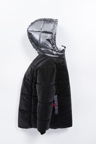 Soft Kumaş Su İtici Kumaş Kapitone İçi Polar Cepli Kapüşonlu Kışlık İçi Peluş Erkek Bebek Mont Şişme