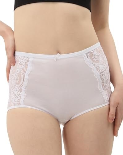 Soft Light Yüksek Bel Toparlayıcı Dantelli Kadın Külot Pamuklu, 5li