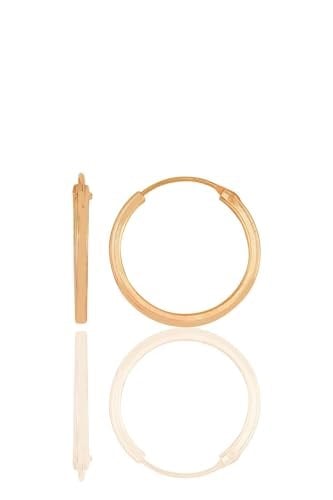 Söğütlü Silver Gümüş rose 20 mm halka küpe