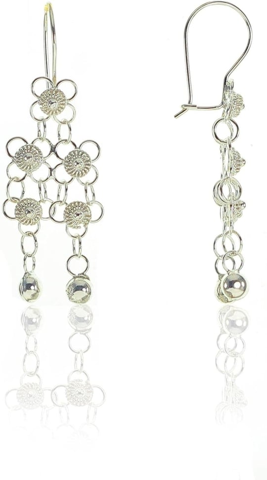 Söğütlü Silver Gümüş telkari kişniş modeli küpe