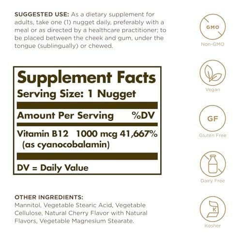 Solgar Vitamin B12 1000mcg 100 Tablet