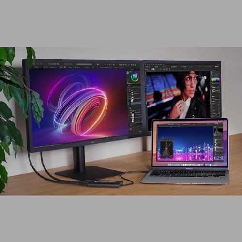 SoNNeT USB-C - Dual HDMI 2.1 adaptör – 60 Hz, HDR, HDCP, tak ve çalıştır özellikli iki 4K ekranı destekler, Thunderbolt 4/3, MacOS ve Windows ile uyumlu, profesyonel uygulamalar için ideal