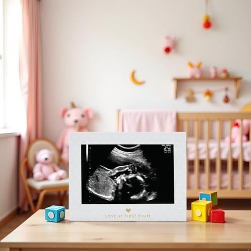 Sonogram Resim Çerçevesi Hamilelik Hatırası, Yakında Kız Bebek veya Erkek Bebek Olacak Cinsiyetsiz Çocuk Odası Dekoru