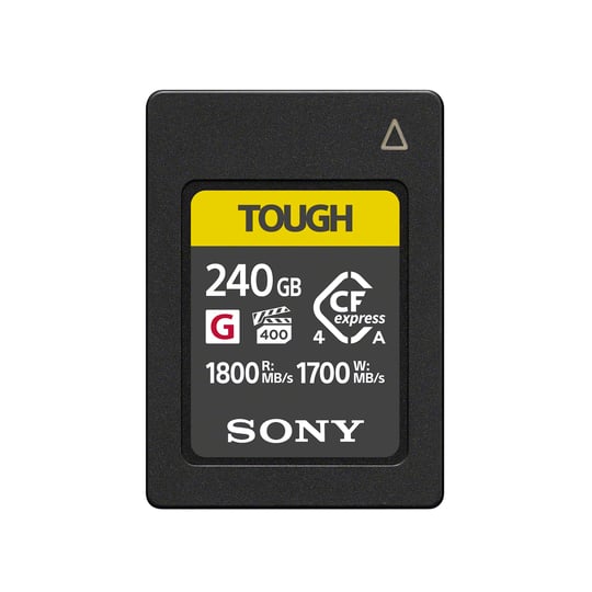 Sony 240GB Sert CFexpress Tip A Flash Bellek Kartı | Video Performansı Garantili VPG400 Yüksek Hızlı G Serisi (Okuma Hızı 1800 MB/s, Yazma Hızı 1700 MB/s) - CEA-G240T (240GB - Seçenekler: 240GB, 480GB