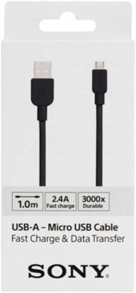 Sony Cp-Ab100Bbox Mikro Usb Şarj Ve Data Kablosu, Siyah