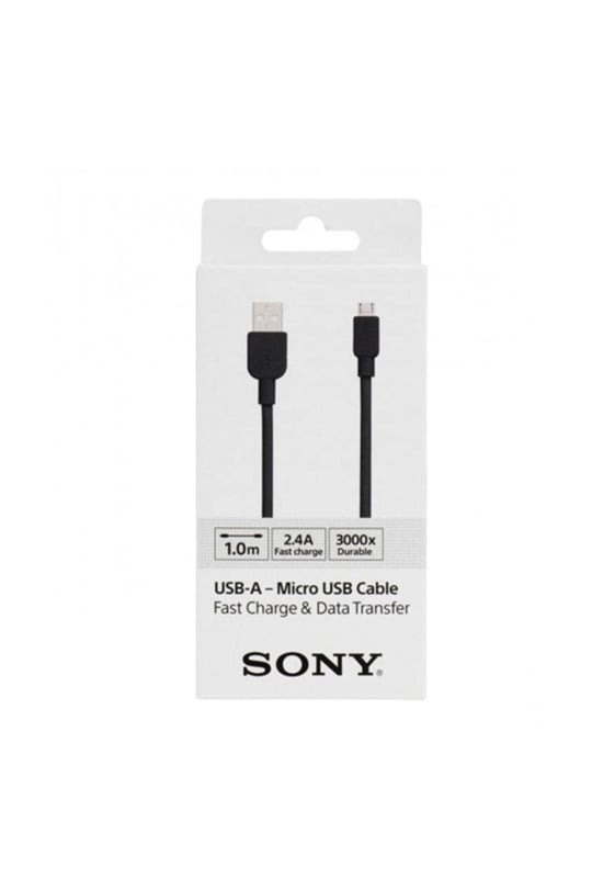 Sony Cp-Ab100Bbox Mikro Usb Şarj Ve Data Kablosu, Siyah