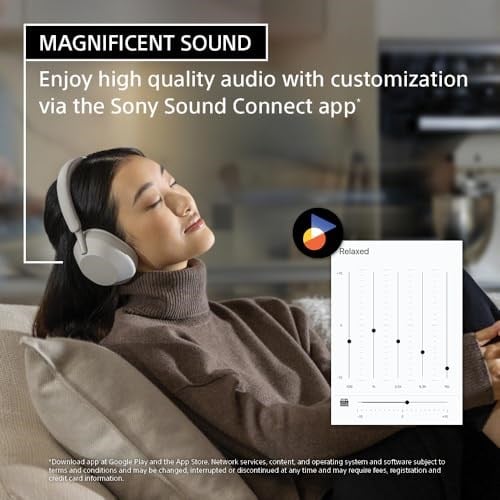 Sony WH 1000XM5 Gürültü Önleyici Kablosuz Kulaklık 30 saat pil ömrü Aşırı kulak stili Alexa ve Google Asistan için optimize edilmiştir, telefon görüşmeleri için dahili mikrofonlu, Gece Mavisi