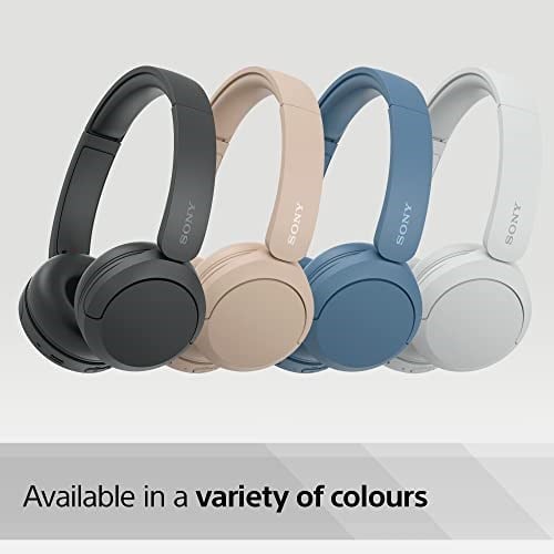 Sony WH-CH520 Kablosuz Bluetooth Kulaklık - Hızlı Şarj Fonksiyonlu 50 Saate Kadar Pil Ömrü, Kulak Üstü Modeli - Beyaz - Seçenekler: Tek kişilik, Modern, Çağdaş