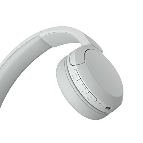 Sony WH-CH520 Kablosuz Bluetooth Kulaklık - Hızlı Şarj Fonksiyonlu 50 Saate Kadar Pil Ömrü, Kulak Üstü Modeli - Beyaz - Seçenekler: Tek kişilik, Modern, Çağdaş