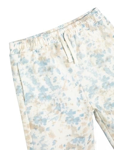 Şort Batik Desenli Beli Bağlamalı Cepli Pamuklu