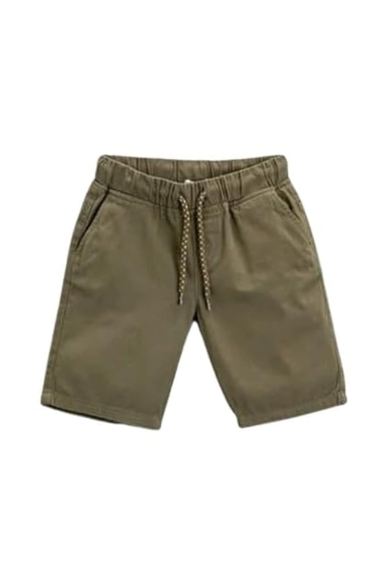 Şort Slim Fit Beli Bağlamalı Lastikli Cepli Pamuklu