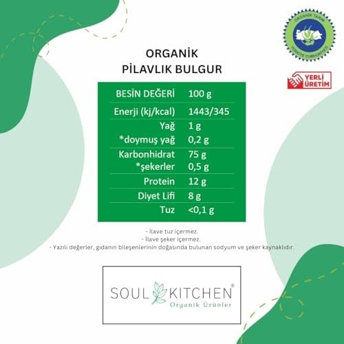 Soul Kitchen Organik Bulgur Pilavlık 750 gr