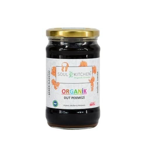 Soul Kitchen Organik Dut Pekmezi 380gr (Soğuk Sıkım) (Şeker İlavesiz)