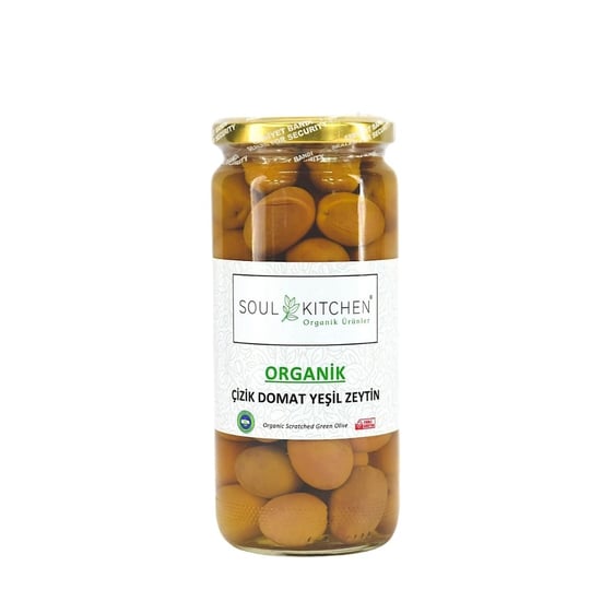 SOUL KITCHEN ORGANİK ÜRÜNLER Çizik Domat Yeşil Zeytin 300gr