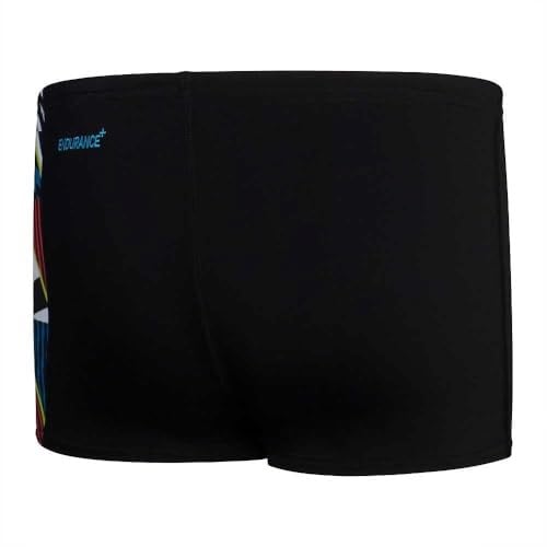 Speedo Erkek Çocuk Şort Mayosu, Digi Alov Panelli, Siyah/Kırmızı, 9-10 Yaş