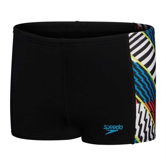 Speedo Erkek Çocuk Şort Mayosu, Digi Alov Panelli, Siyah/Kırmızı, 9-10 Yaş