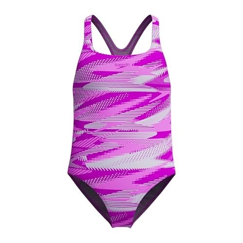Speedo Hyperboom Alv Mdlt Jf Pink Kız Çocuk Mayosu 8-00372818627 Pembe