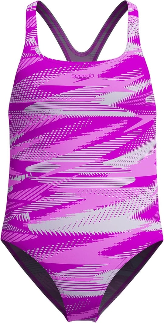 Speedo Hyperboom Alv Mdlt Jf Pink Kız Çocuk Mayosu 8-00372818627 Pembe