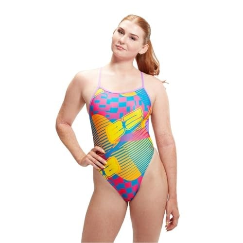 SPEEDO KADIN YÜZÜCÜ MAYOSU LOV DIGI VBK AF PINK YEL 8-1284316625 YZM