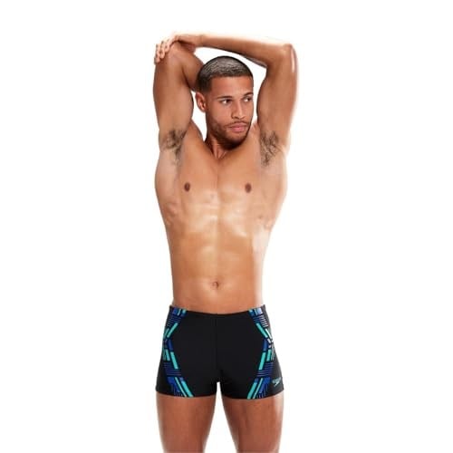 Speedo Tech Prnt Asht Am Erkek Mayo - 8-00303314533 Kırmızı/Siyah