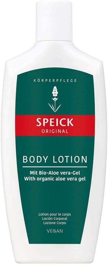 Speick Original Vücut Losyonu 250 ml | Unisex Nemlendirici Vücut Losyonu, Organik Aloe Vera Jel, Hassas Ciltler İçin, Vegan, Doğal Speick Bitki Özü