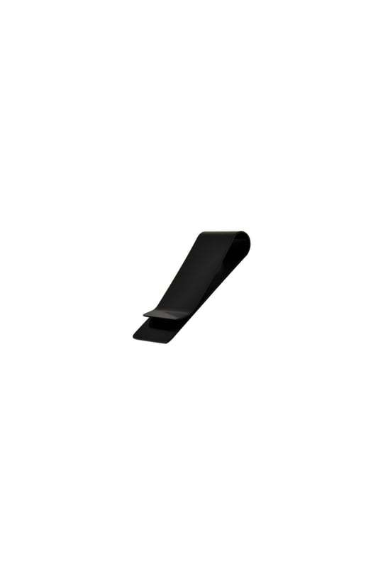 Spelt Metal Kağıt Para Tokası Kart Tutucu Klips Cüzdan Ataş Siyah 50 mm x 15 mm