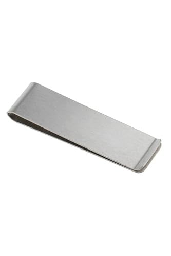 Spelt Metal Kağıt Para Tokası Kart Tutucu Klips Cüzdan Ataş Gümüş 70 mm x 20 mm