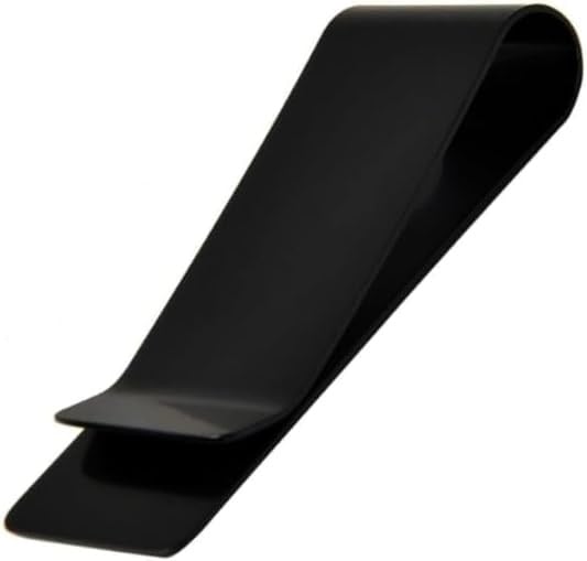 Spelt Metal Kağıt Para Tokası Kart Tutucu Klips Cüzdan Ataş Siyah 50 mm x 15 mm