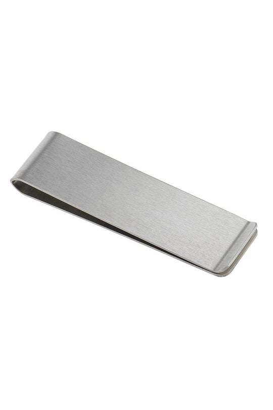 Spelt Metal Kağıt Para Tokası Kart Tutucu Klips Cüzdan Ataş Gümüş 70 mm x 20 mm
