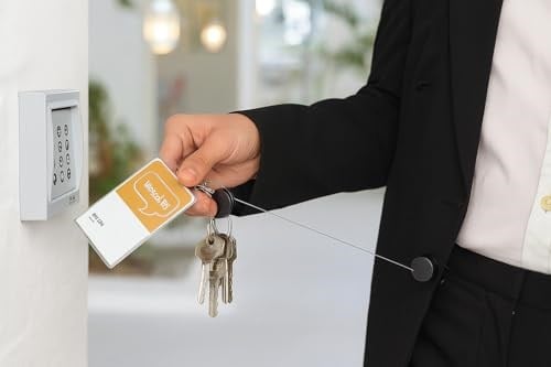 Spelt Metal Yoyo Paslanmaz Çelik Tel Çek Bırak Koruma Anti-theft Makaralı Sargılı Anahtarlık Siyah