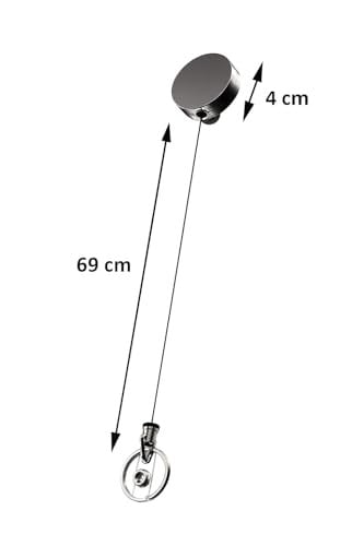 Spelt Metal Yoyo Paslanmaz Çelik Tel Çek Bırak Koruma Anti-theft Makaralı Sargılı Anahtarlık Siyah
