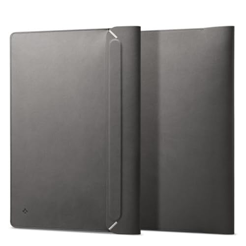 Spigen 14 / 13 MacBook & Notebook Laptop Taşıma Çantası Valentinus Sleeve Gri - AFA06415 (Spigen TR Garantili) - Seçenekler: 14 inch, 14inch, 16 inch