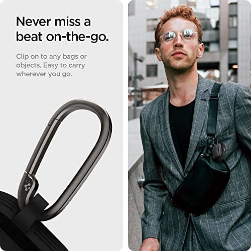 Spigen AirPods 3 ile Uyumlu Kılıf Rugged Armor Üst Düzey Koruma Siyah Karbon Kapak - ASD01978 (Spigen TR Garantili)