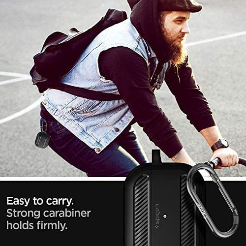 Spigen AirPods Pro (1.nesil) ile Uyumlu Kılıf Rugged Armor Matte Black - ASD00540
