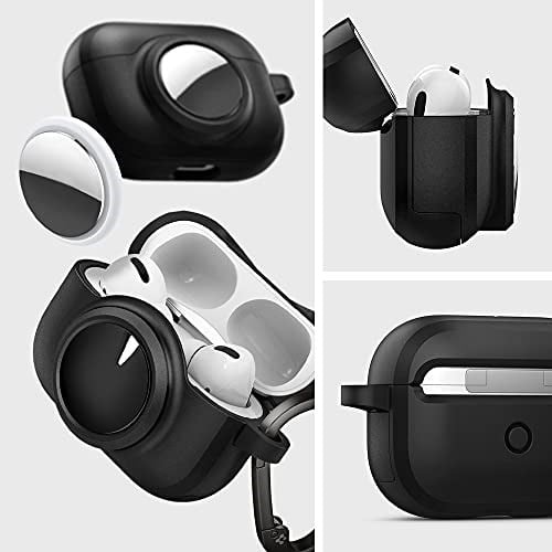 Spigen AirPods Pro (1.nesil) / AirTag ile Uyumlu Kılıf Tag Armor Duo Black - ACS03167