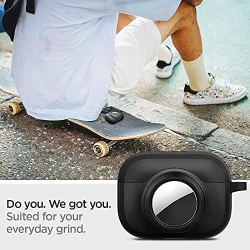 Spigen AirPods Pro (1.nesil) / AirTag ile Uyumlu Kılıf Tag Armor Duo Black - ACS03167