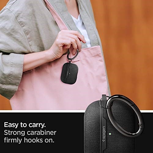 Spigen AirPods Pro ile Uyumlu Kılıf Urban Fit Örgü Kumaş Siyah Kapak - ASD00572 (Spigen TR Garantili)