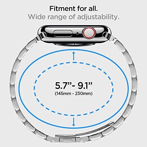 Spigen Apple Watch 44mm / 42mm (Seri 1/2/3/4/5/6/SE ile Uyumlu) Kayış Modern Fit Silver - 062MP25404