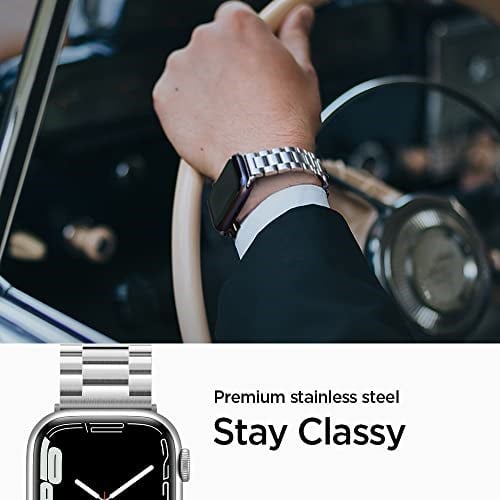 Spigen Apple Watch 44mm / 42mm (Seri 1/2/3/4/5/6/SE ile Uyumlu) Kayış Modern Fit Silver - 062MP25404