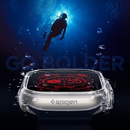Spigen Apple Watch 49mm Ultra 3/2/1 ile Uyumlu Kılıf Thin Fit Ultra İnce ve Hafif Şeffaf Kapak - ACS05917 (Spigen TR Garantili)