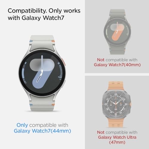 Spigen Galaxy Watch 7 (44mm) ile Uyumlu Kolay Kurulum Cam Ekran Koruyucu GLAS.tR EZ Fit HD (2 Adet) Şeffaf - AGL08493 (Spigen TR Garant - Seçenekler: Galaxy Watch 6 40mm, Galaxy Watch6 Classic 43mm...