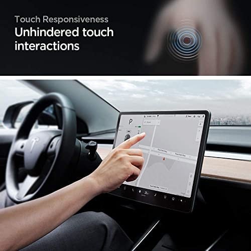 Spigen Tesla Model Y (2024-2023) & Model 3 (2023) Cam Ekran Koruyucu GLAS.tR EZ Fit Anti-Glare - AGL01086